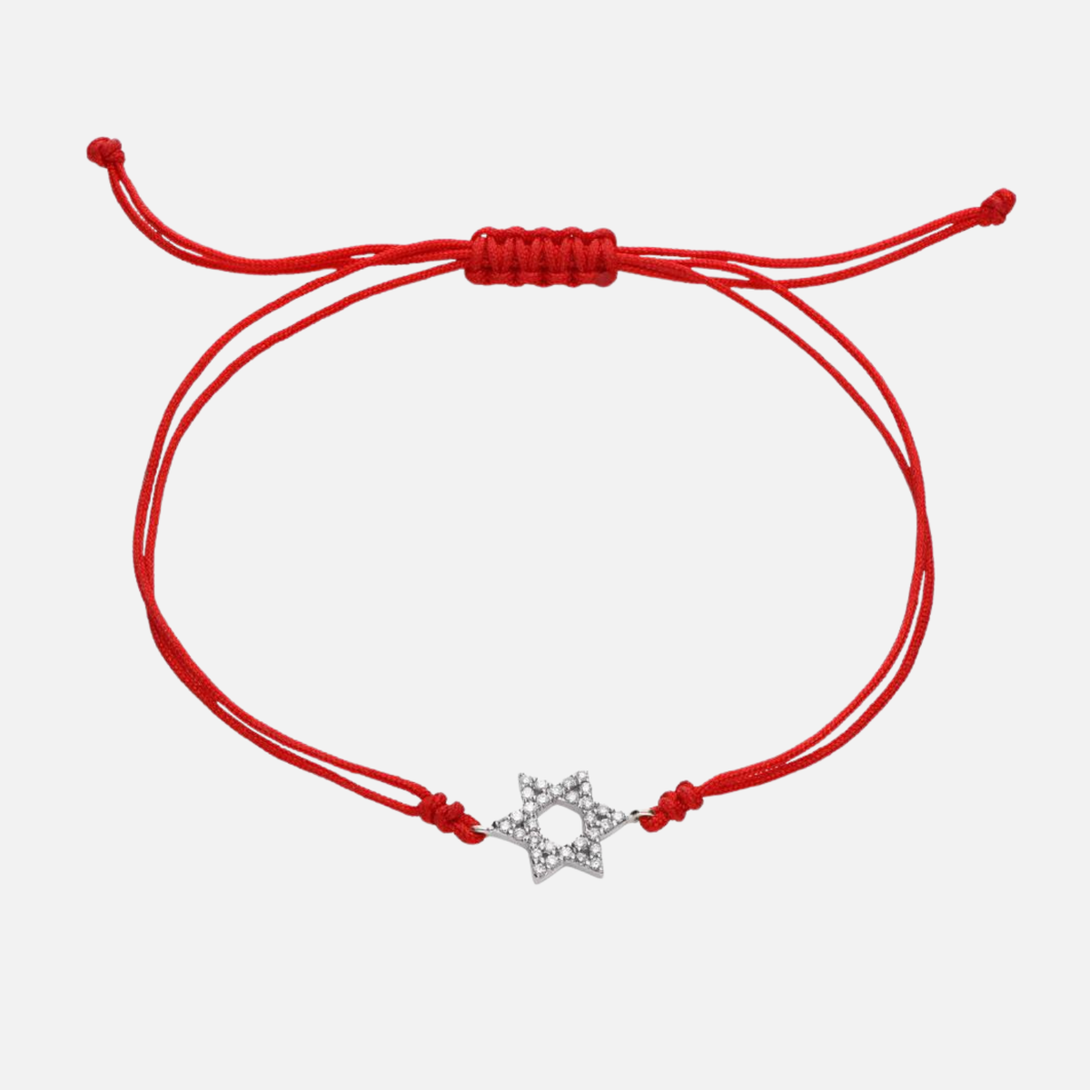 Star of David Red String Bracelet